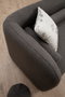 Atelier Del Sofa Sofá 3 Plazas Victoria Grey Bouclette Tela Poliéster Gris Patas Nogal 228x90x74 cm